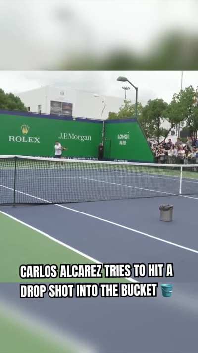 Carlos Alcaraz&rsquo;s drop shot practice at China Open 