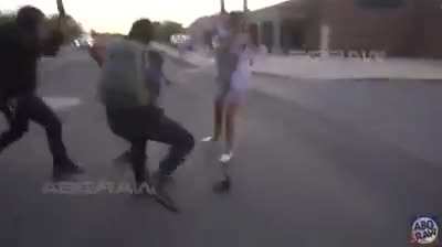Innocent ANTIFA member gets shot and wounded after attempting to show a Far-Right Fascist his interesting knife collection.