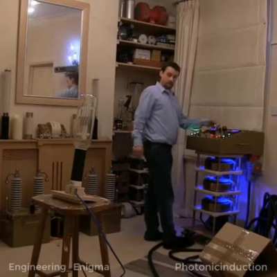 Testing a 20 kW light bulb
