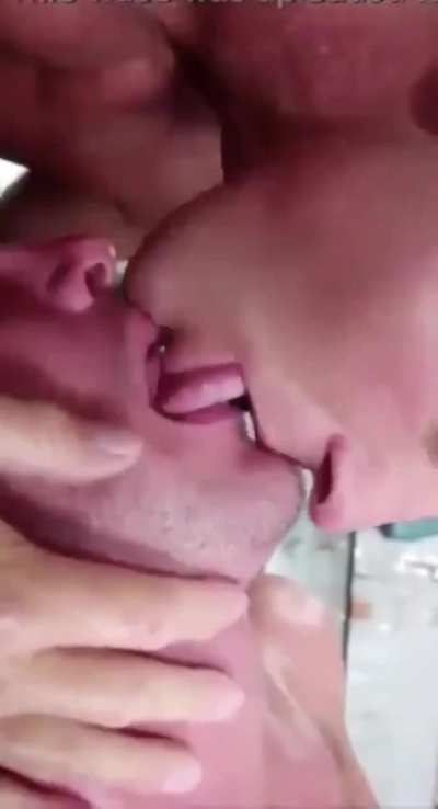 Sweet Man to Man Kissing