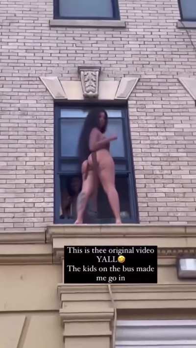 Clapping in the window 