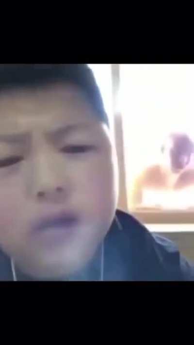 The face of a man about to get spanked