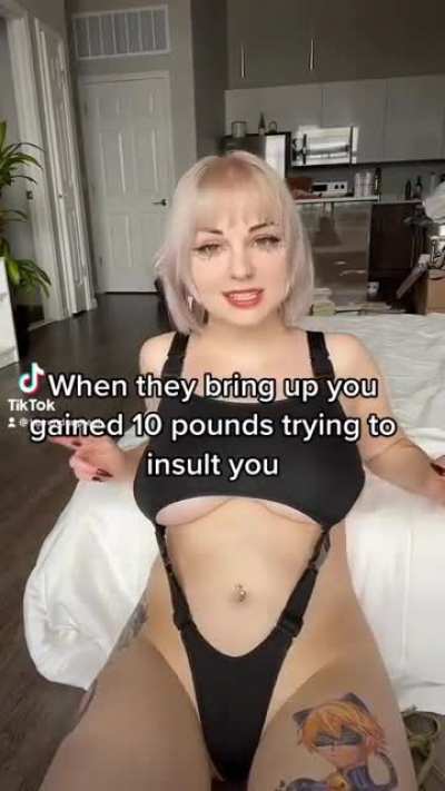 She's definitely gained in the right places