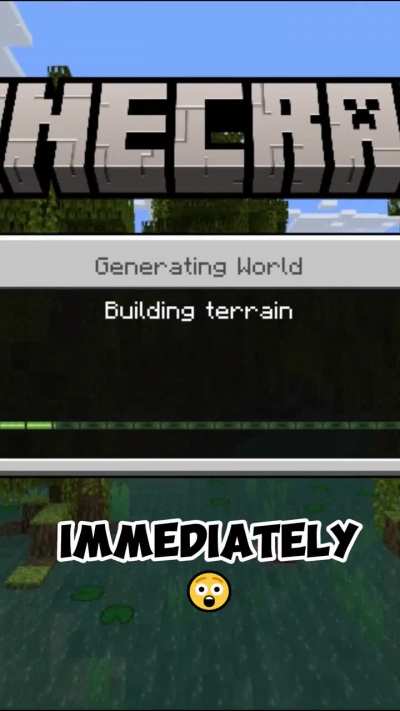 Minecraft but if I touch sand, the video ends immediately.