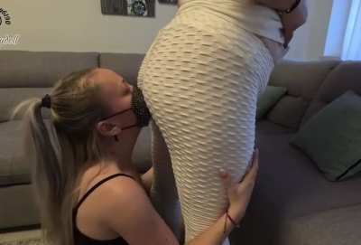 Goddess farts in her face