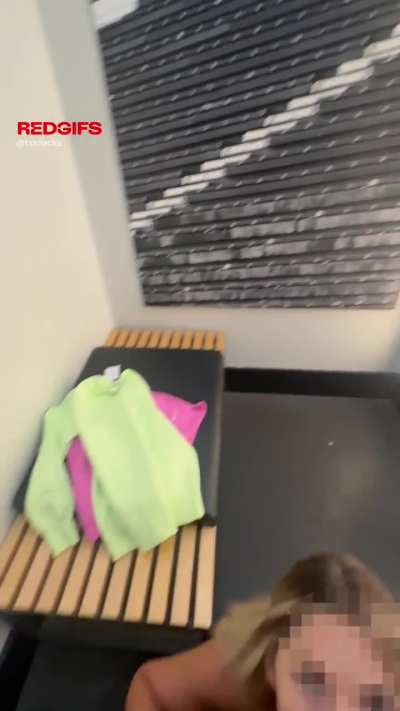 In the public changing room, anything is possible.