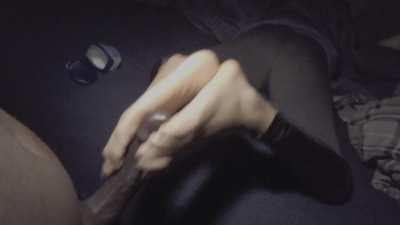 My lesbian best friends 1st time using her feet