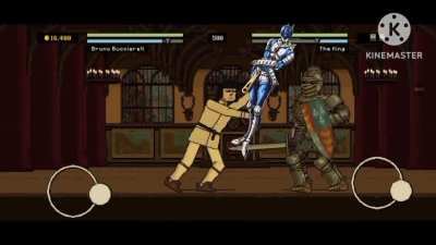 Bruno bucciarati vs The king( bloody bastards)