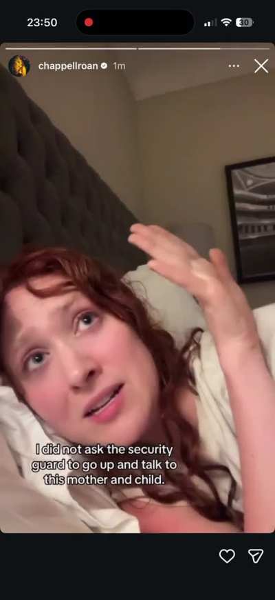 Chappell Roan addresses security incident on IG story, says security wasn&rsquo;t hers and she didn&rsquo;t see the girl go up to her