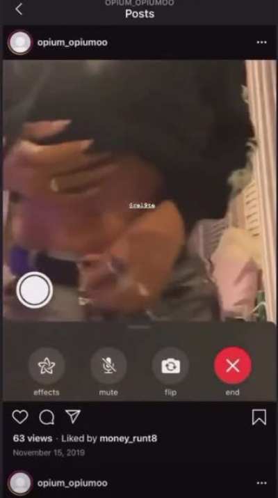 Leaked post from Carti&rsquo;s spam account shows him on Facetime with Coi Leray back in 2019 when she was dating Trippie Redd