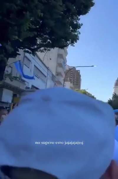 Trashy World Cup celebration