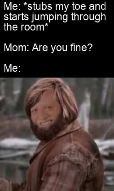 Gotta hide the pain