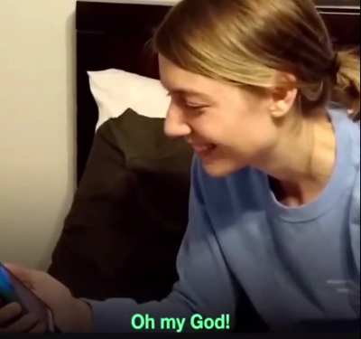 The couple who is unable to have a child gets word there is one ready to be adopted. (sound)