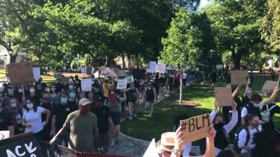March Leaving Monroe Park - Peaceful - Going to Capitol and Back to Park - 5:20P