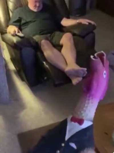 Scared man screaming