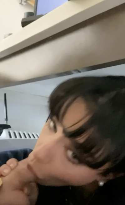 Under the desk