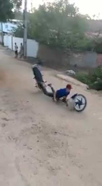 This one knows how to ride a motorcycle