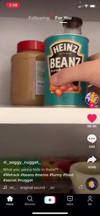 Bean compartment