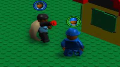Lamar roasts Franklin in Lego City