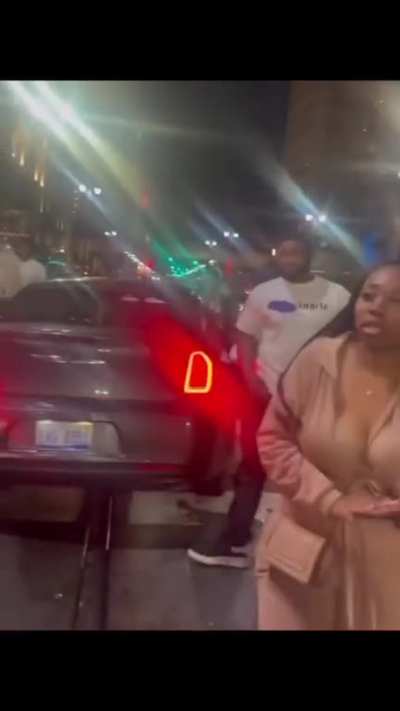 Car gets into accident with emergency vehicle