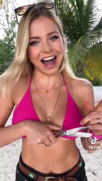 How did the scissor get stuck?