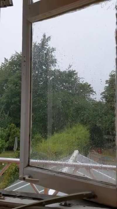 raining in england after a heatwave :)