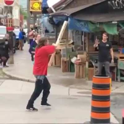 He thought he was a ninja for a moment