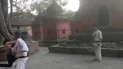 To challenge a master