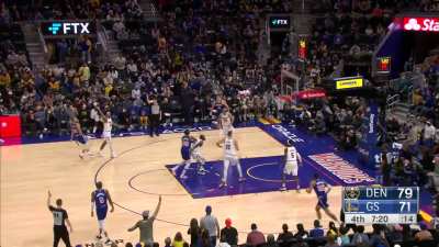 [Highlight] Steph cuts the Nuggets lead to 5 with a triple!