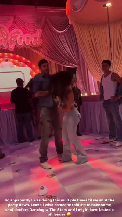 Kim K dancing to "way too sexy" 👀 Feel like these famous women are all vying for Drake's attention.