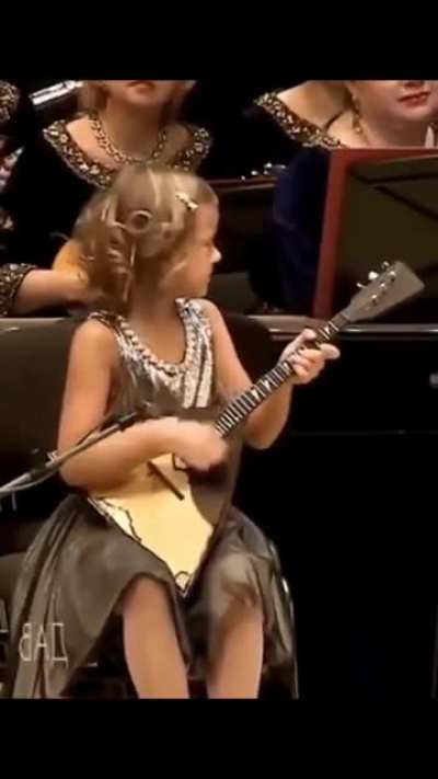 Gifted kid just effortlessly playing an instrument