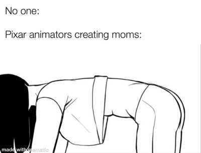 Pixar Animators creating Moms