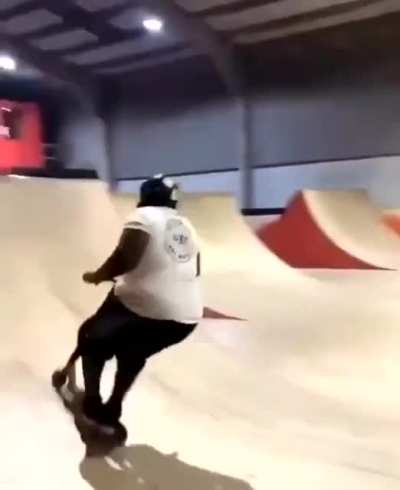WCGW big man trying to do a backflip on a scooter