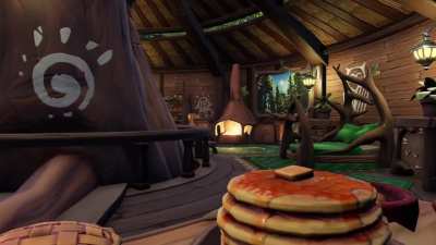Enjoying some nice pancakes in my new home