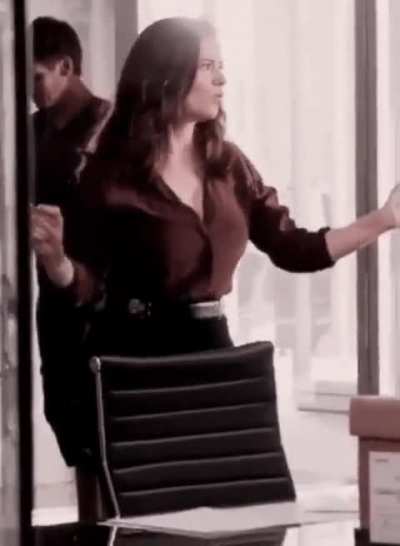Showing her moves!