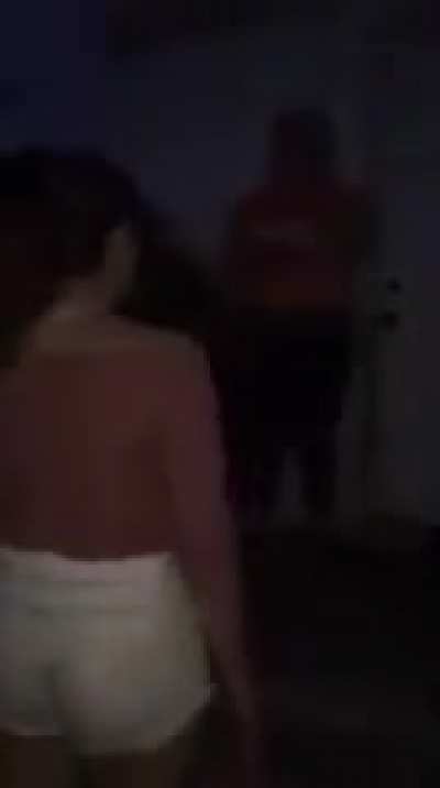 Vintage footage shows a savage brunette straight whooping ass for talking shit