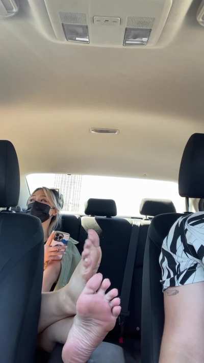 When you jokingly put a &ldquo;no shoes&rdquo; sign in your Uber but then she actually follows the directions