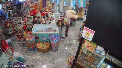 Entró a un kiosco y se robó un peluche valuado en $20.000