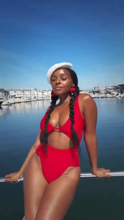 Janelle while on a boat | IG 3/19/2026