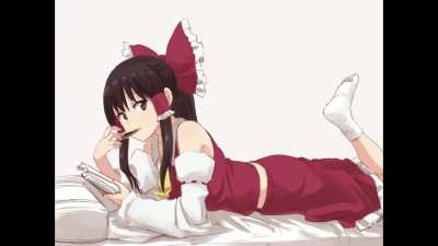 Reimu singing "Just the Two of Us"