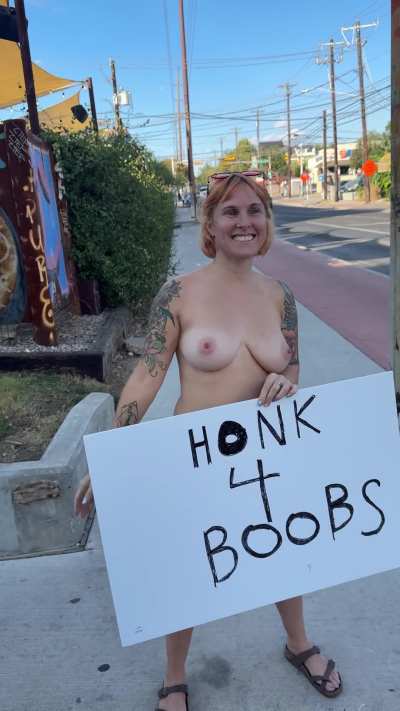 My tits are available to the public