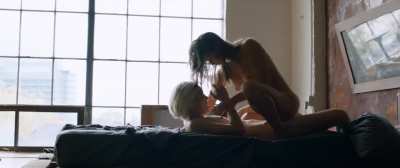 Natalie Krill & Erika Linder in Below Her Mouth (2016)