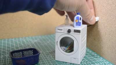 A working 3D printed washing machine for wife's dullhouse