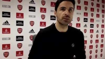 Arsenal FC Head Coach Mikel Arteta on the breakaway European Super League: "I don't know anything about it."