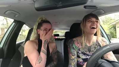 (F) Classy &amp;amp; Gassy take a smelly car ride together and fart all the way to Target. Literally they rip ass and hotbox the car with their stinky farts! It smells putrid in here!!! Do you think you could handle the stink??