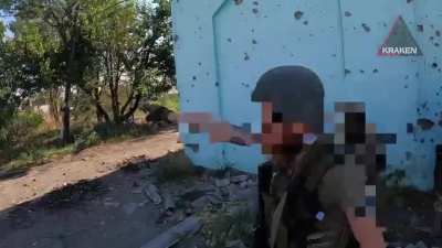 Special unit "KRAKEN" attack in Bilogorivka, Luhansk region in July: 60 Russian occupiers and 5 equipment units were destroyed. Two more occupiers were captured as POWs.
