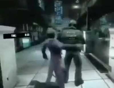 Joker kicks someone in the balls, hits the griddy, then fucking dies.