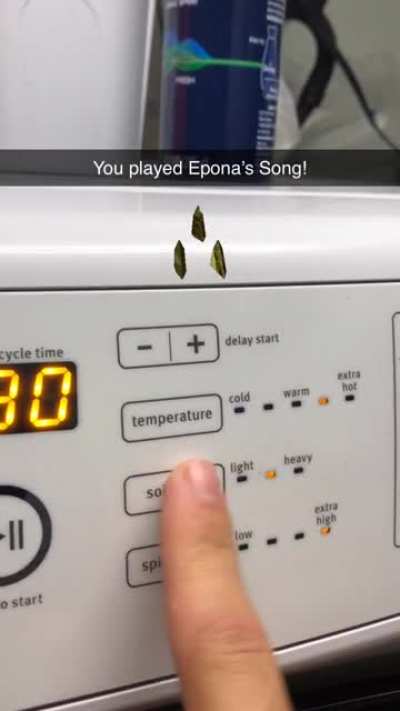 [OoT] My washing machine is the Ocarina of Time.