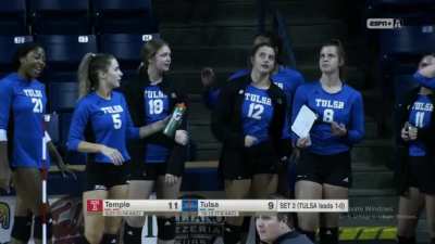 Now, that's how you celebrate a point in volleyball