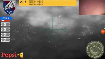 "Baba Yaga" hexacopter drops a "sandwich" of TM-62 anti-tank mines blew up the Russians shelter where the enemy was hiding. Orlivka, Donetsk. 25 OPDBr